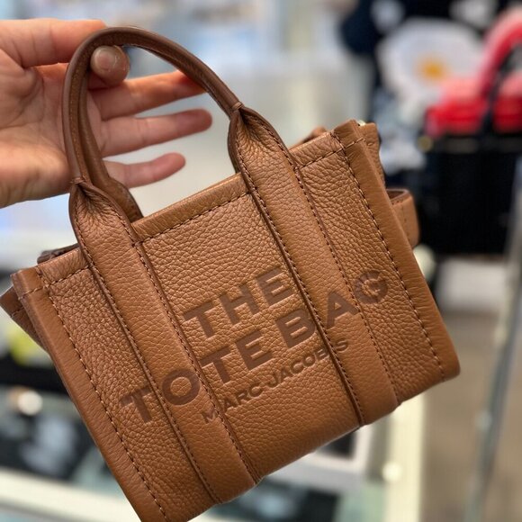 NWT! NEW! Marc Jacobs The Tote Leather Mini Crossbody -6 Colors - Picture 8 of 16